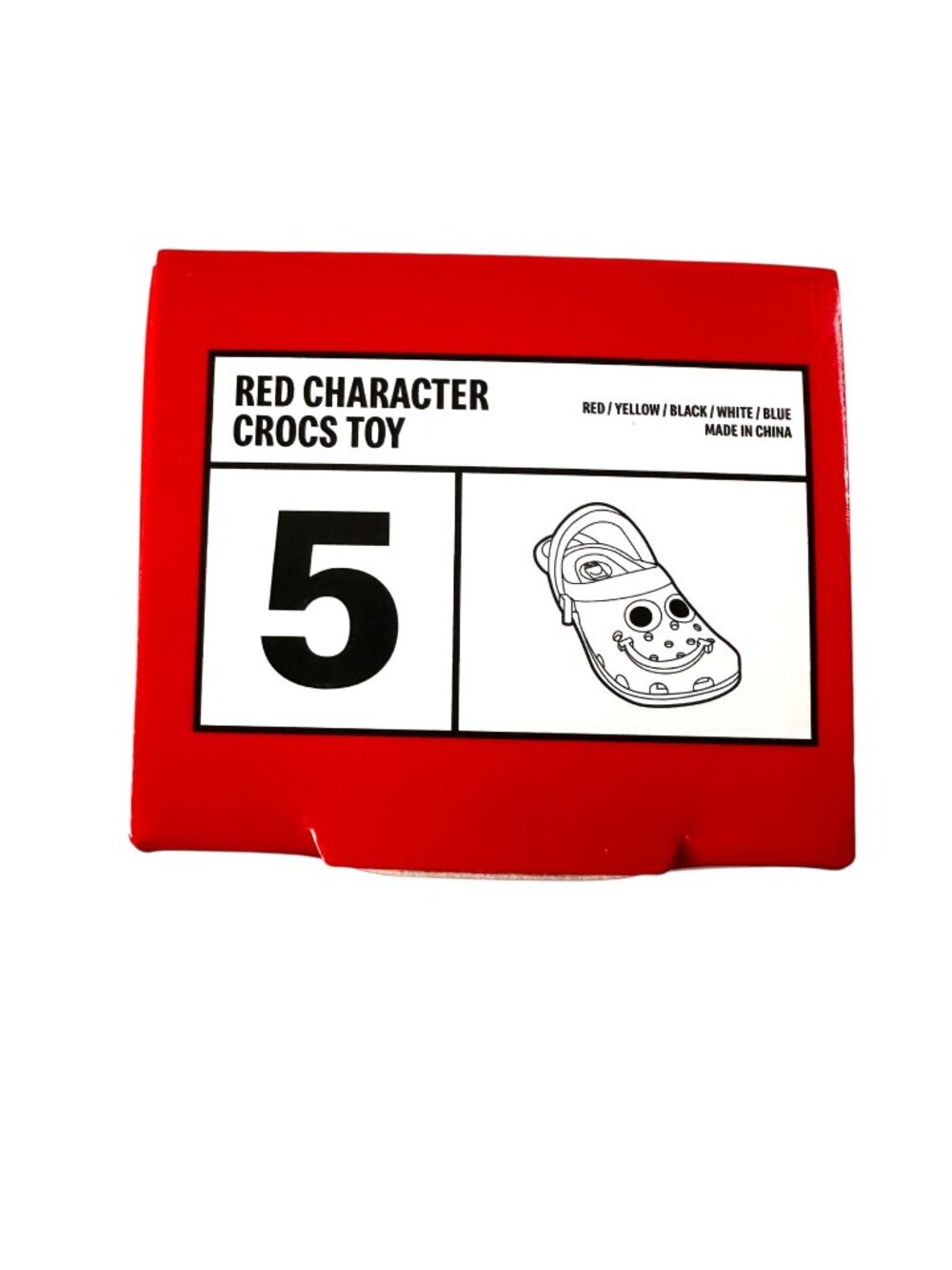 McDonalds Happy Meal Red Character Mini Crocs Toy Keychain 5 Unopened
